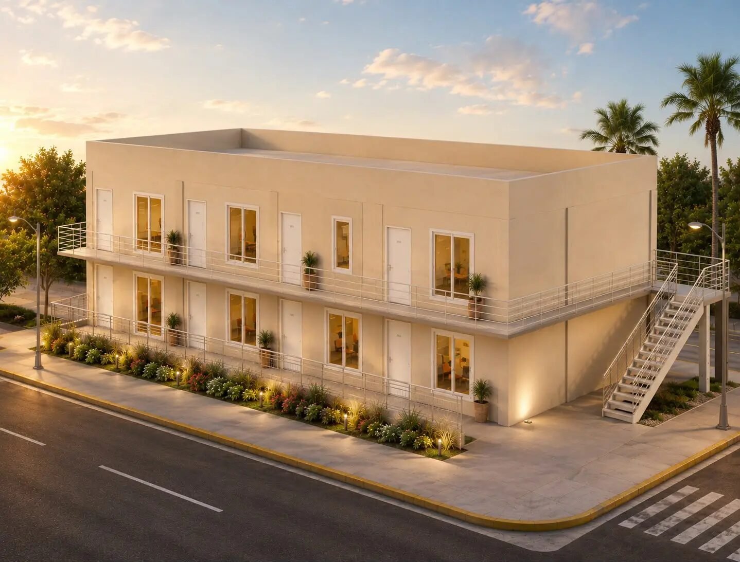 Render exterior resultante de Depas Saturnino